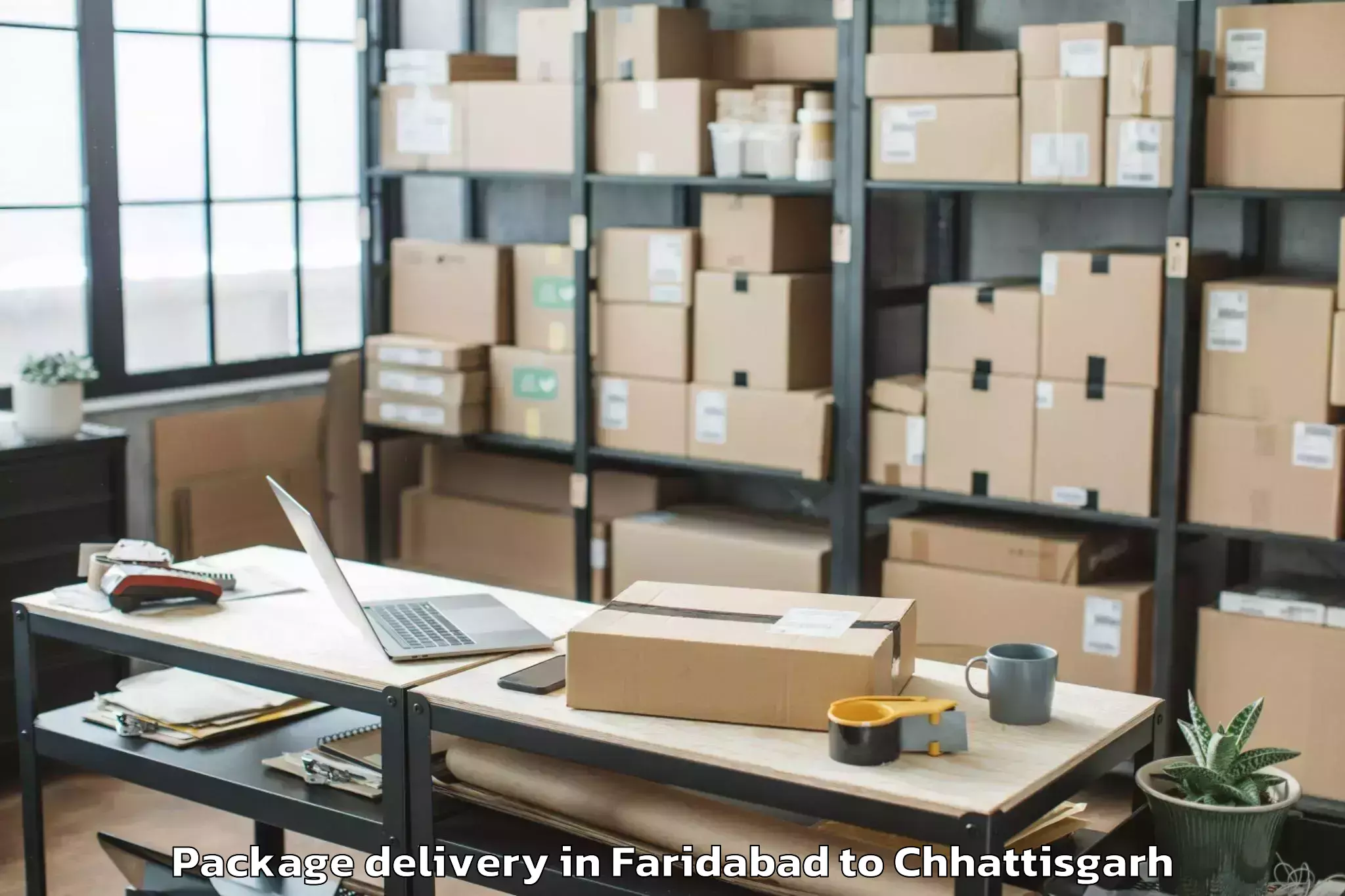 Get Faridabad to Narayanpur Package Delivery